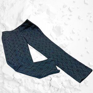 Ann Taylor Devin Black Eyelet Tailored Ankle Pants‎